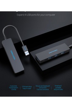 Bộ chia USB 3.0 4 Port chính hãng Vention - CHKBB